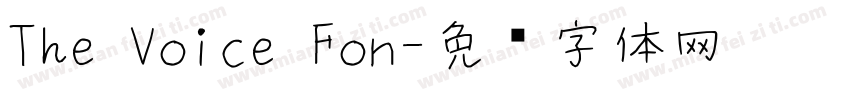 The Voice Fon字体转换